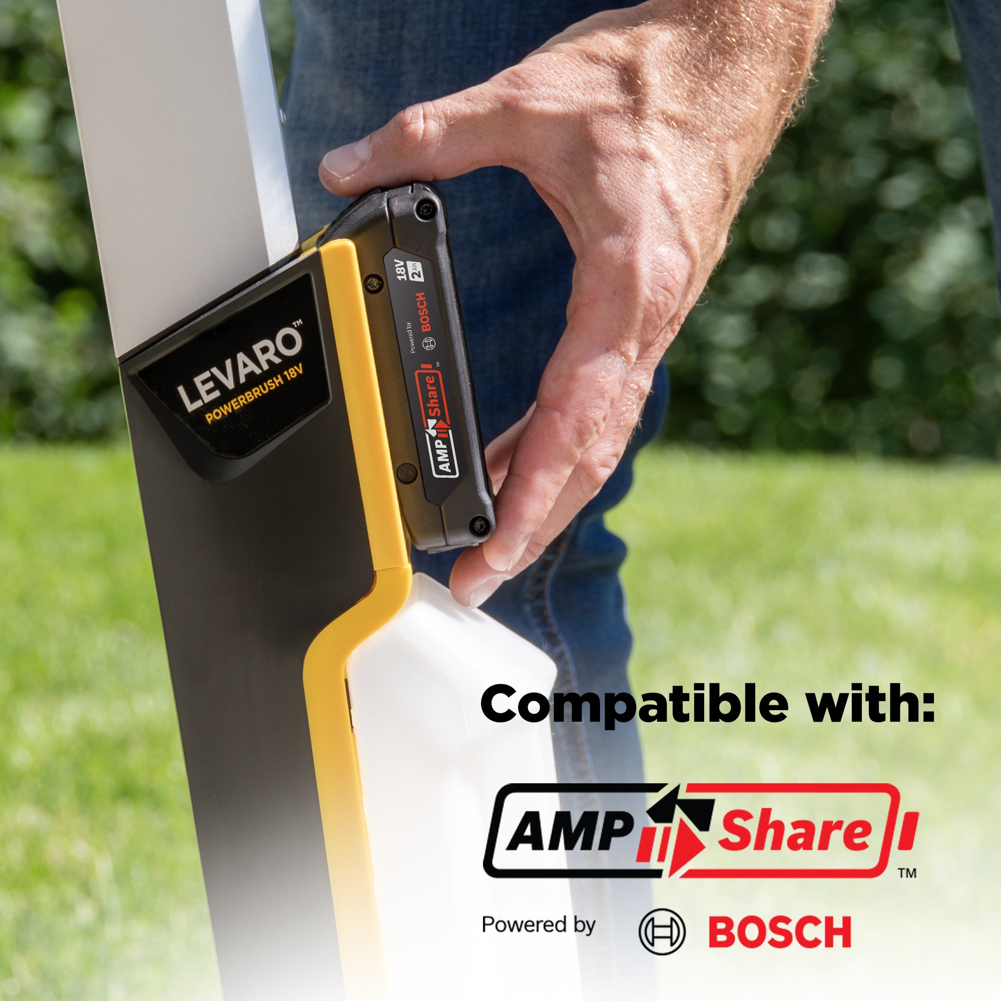 Levaro Powerbrush 18V Cordless (Stone & Patio) Outdoor Cleaner Image:6