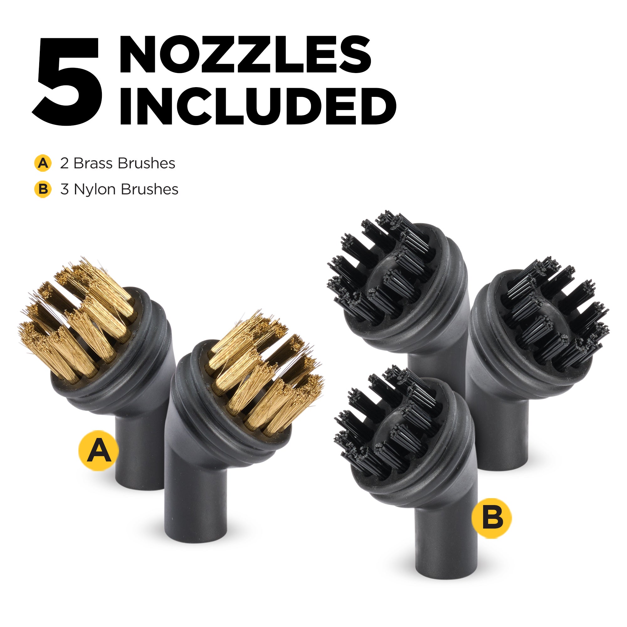 Brush Nozzle Accessory Kit for 505e Handheld Steamer Image:2